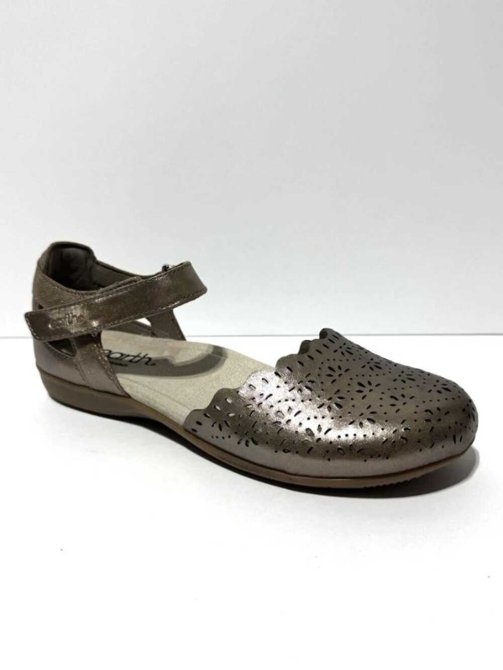 Earth Womens Bronnie Flats Pewter Size 8 M